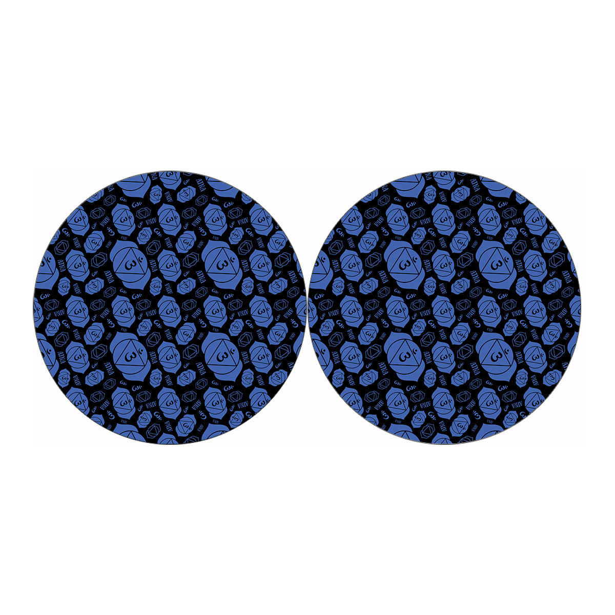 Ajna Chakra Pattern Print Car Coasters