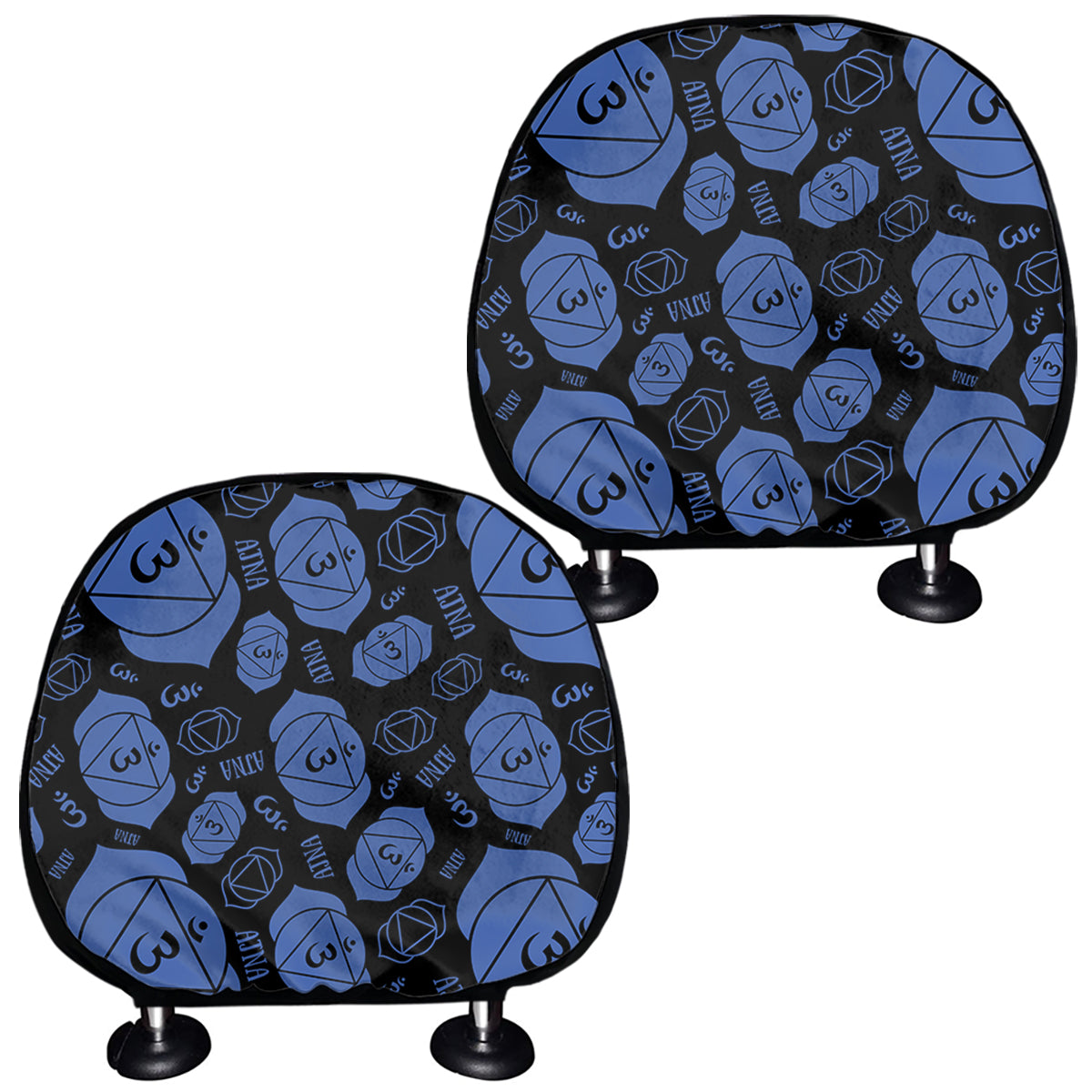 Ajna Chakra Pattern Print Car Headrest Covers