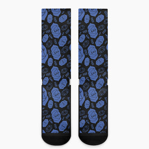 Ajna Chakra Pattern Print Crew Socks