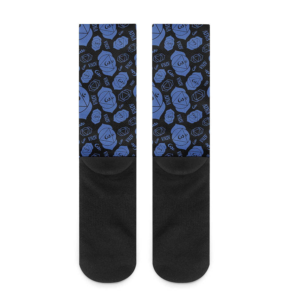 Ajna Chakra Pattern Print Crew Socks