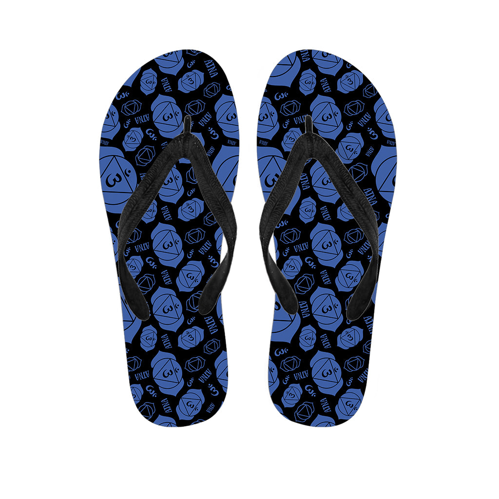 Ajna Chakra Pattern Print Flip Flops