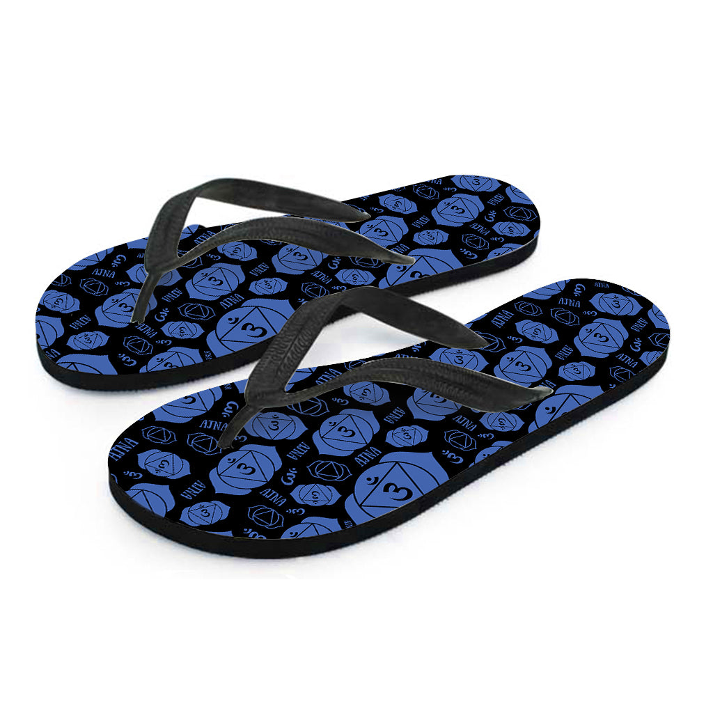 Ajna Chakra Pattern Print Flip Flops