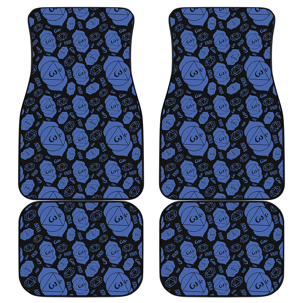 Ajna Chakra Pattern Print Front and Back Car Floor Mats