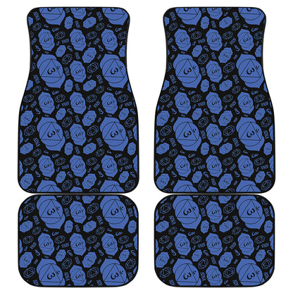 Ajna Chakra Pattern Print Front and Back Car Floor Mats