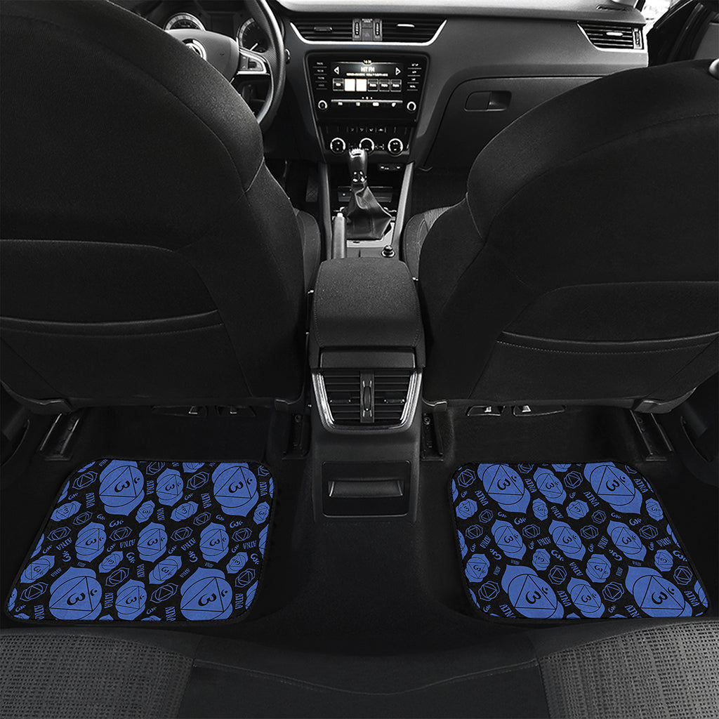 Ajna Chakra Pattern Print Front and Back Car Floor Mats