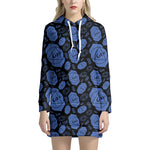 Ajna Chakra Pattern Print Hoodie Dress