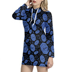 Ajna Chakra Pattern Print Hoodie Dress