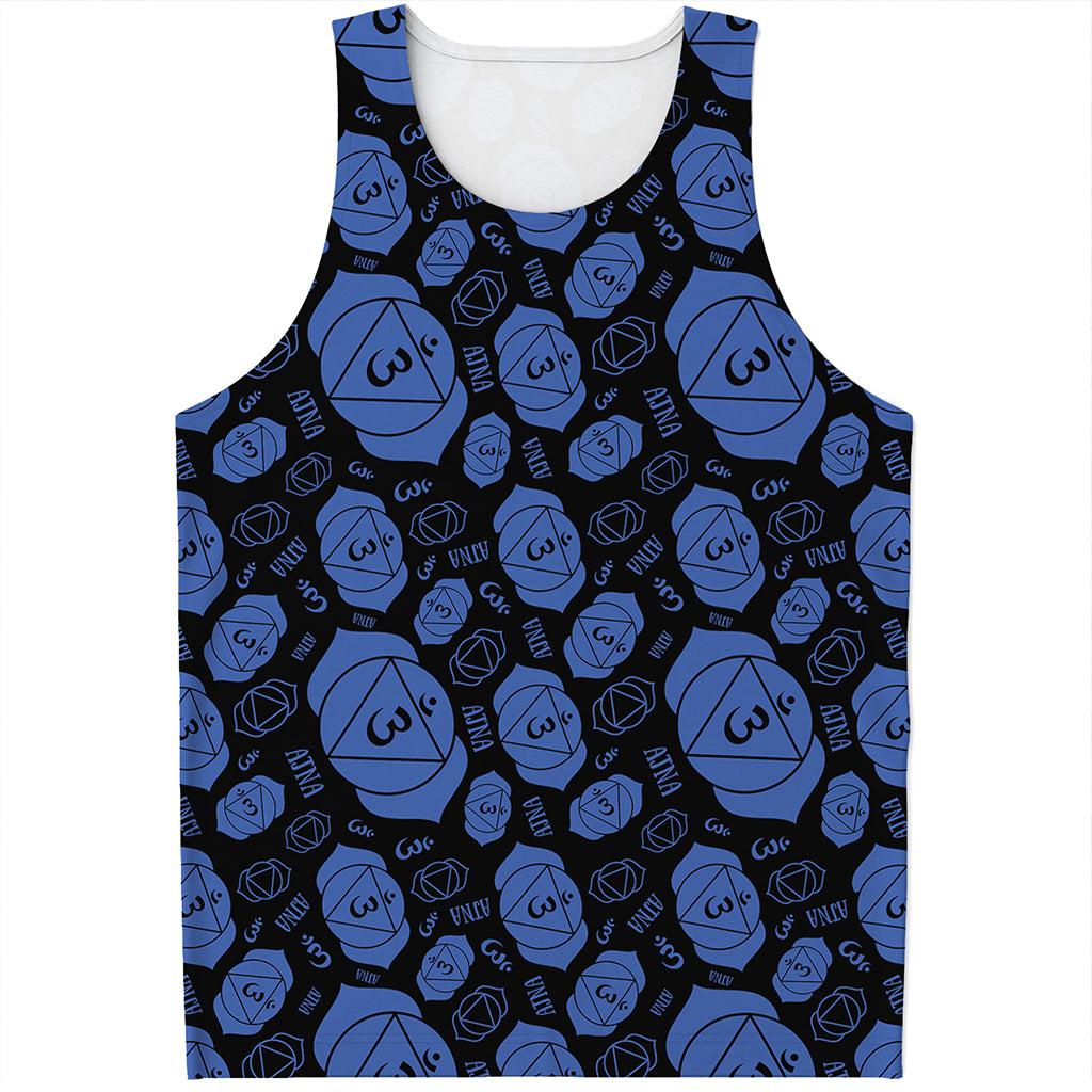 Ajna Chakra Pattern Print Men's Tank Top