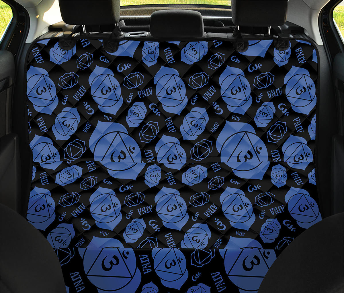 Ajna Chakra Pattern Print Pet Car Back Seat Cover