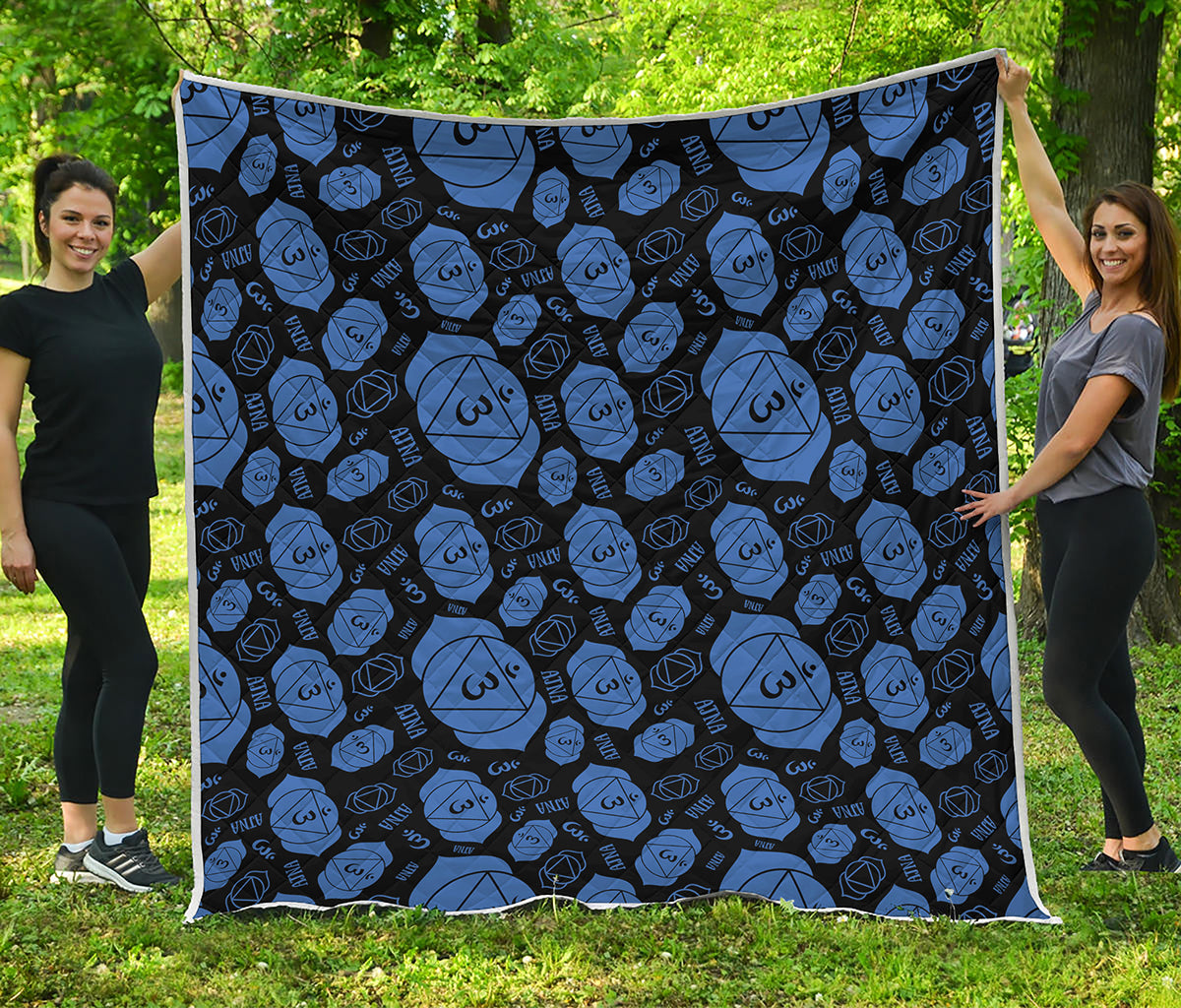 Ajna Chakra Pattern Print Quilt