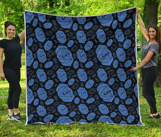 Ajna Chakra Pattern Print Quilt