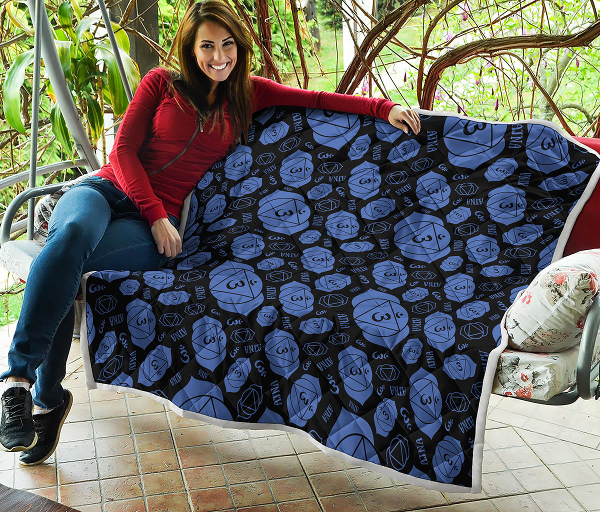 Ajna Chakra Pattern Print Quilt