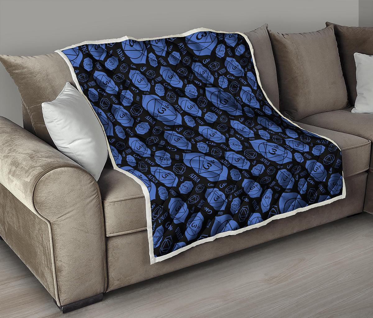 Ajna Chakra Pattern Print Quilt