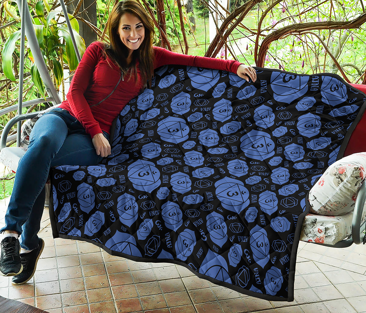 Ajna Chakra Pattern Print Quilt