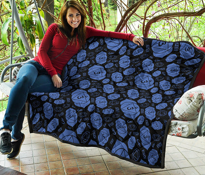Ajna Chakra Pattern Print Quilt
