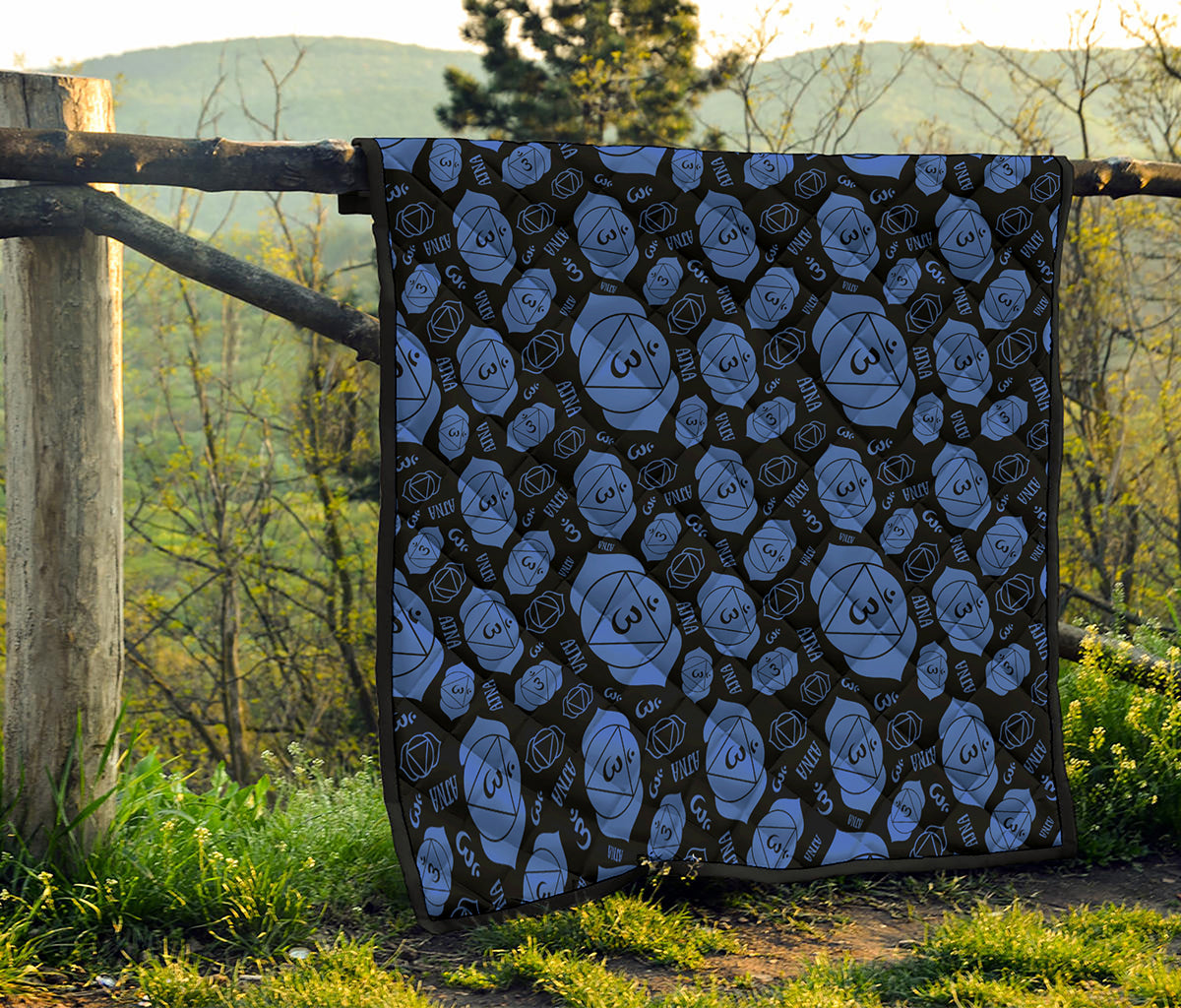 Ajna Chakra Pattern Print Quilt