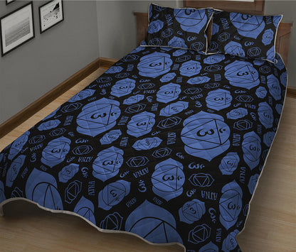 Ajna Chakra Pattern Print Quilt Bed Set
