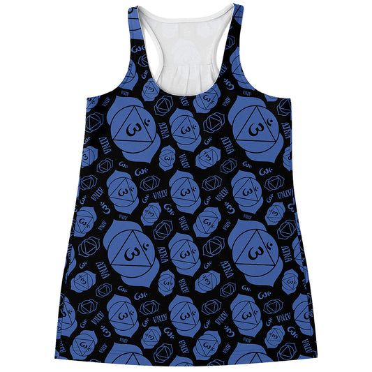Ajna Chakra Pattern Print Women's Racerback Tank Top
