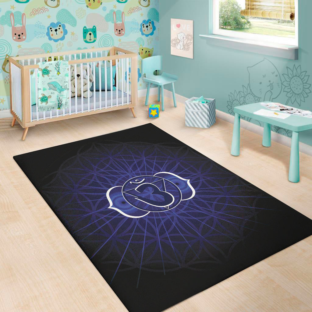 Ajna Chakra Spiritual Print Area Rug