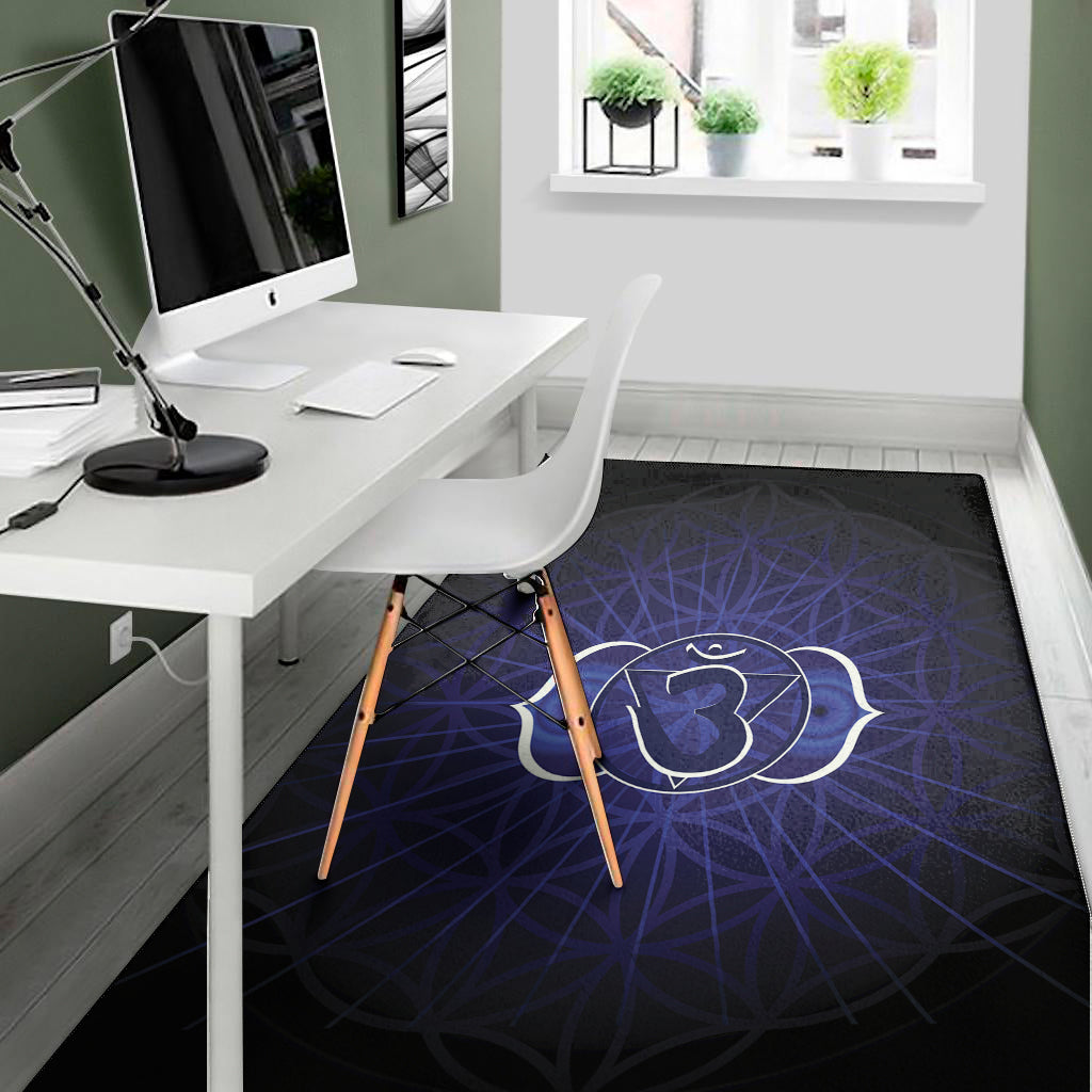 Ajna Chakra Spiritual Print Area Rug