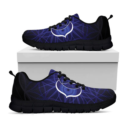 Ajna Chakra Spiritual Print Black Sneakers
