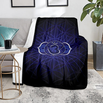 Ajna Chakra Spiritual Print Blanket