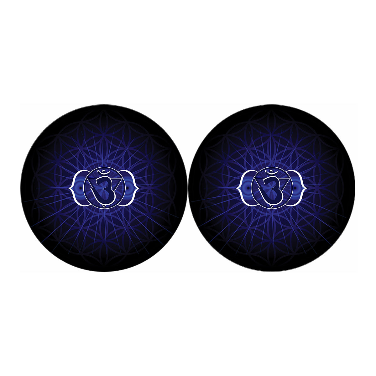 Ajna Chakra Spiritual Print Car Coasters