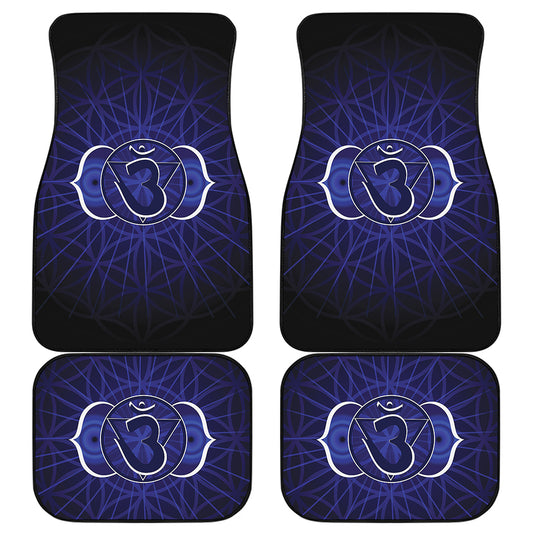 Ajna Chakra Spiritual Print Front and Back Car Floor Mats