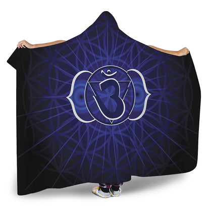 Ajna Chakra Spiritual Print Hooded Blanket