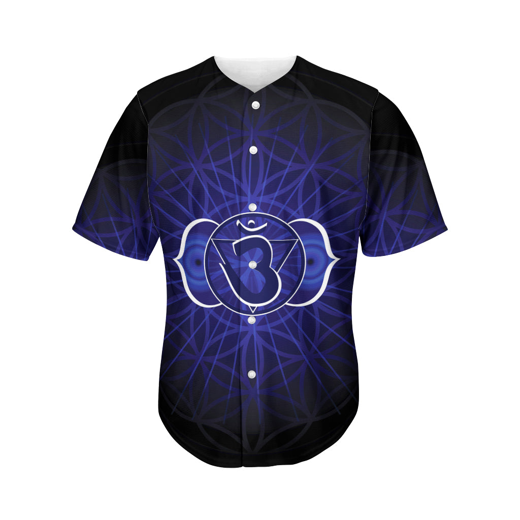 Ajna Chakra Spiritual Print Men's Baseball Jersey