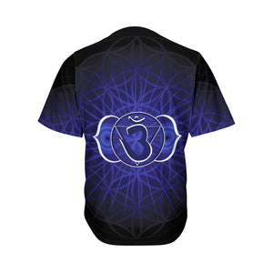 Ajna Chakra Spiritual Print Men's Baseball Jersey