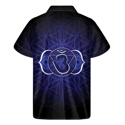 Ajna Chakra Spiritual Print Men's Short Sleeve Shirt