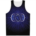 Ajna Chakra Spiritual Print Men's Tank Top