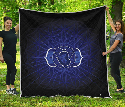 Ajna Chakra Spiritual Print Quilt