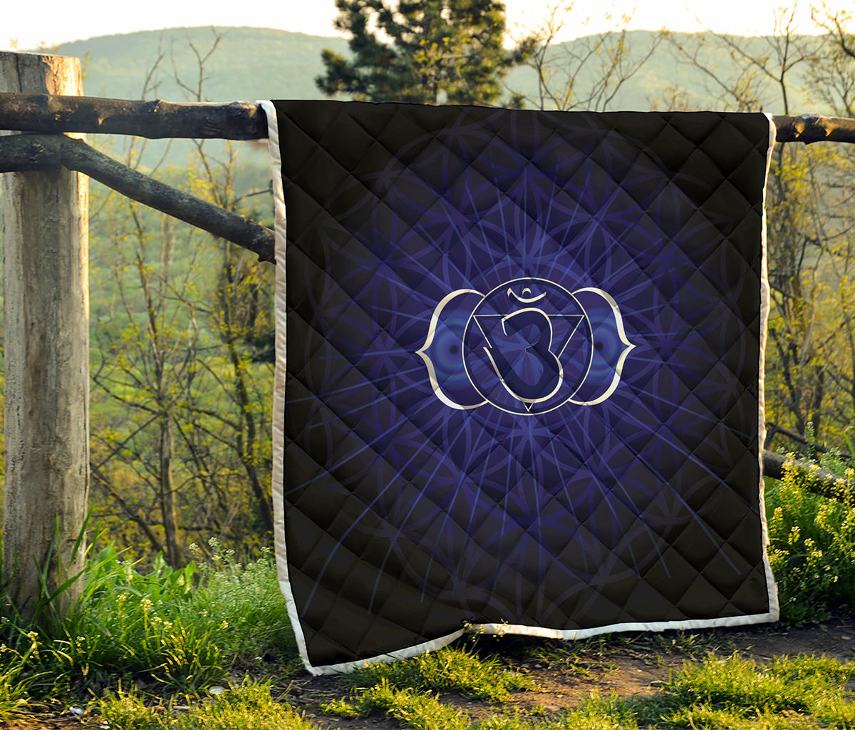 Ajna Chakra Spiritual Print Quilt