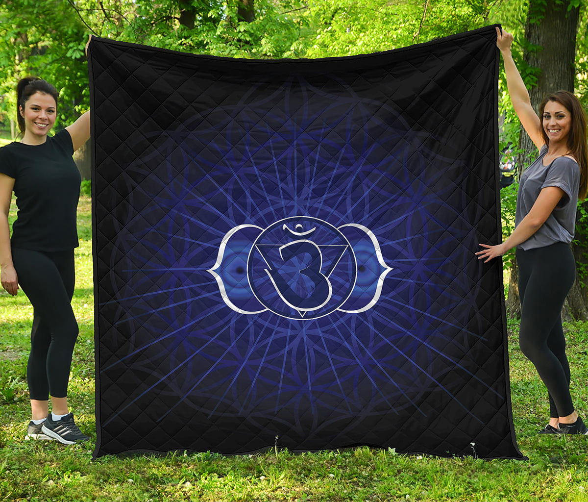 Ajna Chakra Spiritual Print Quilt