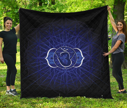 Ajna Chakra Spiritual Print Quilt