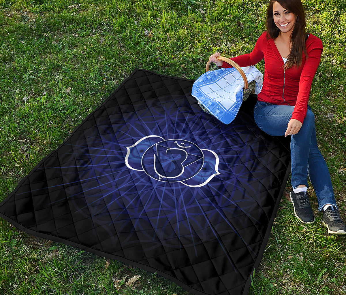 Ajna Chakra Spiritual Print Quilt