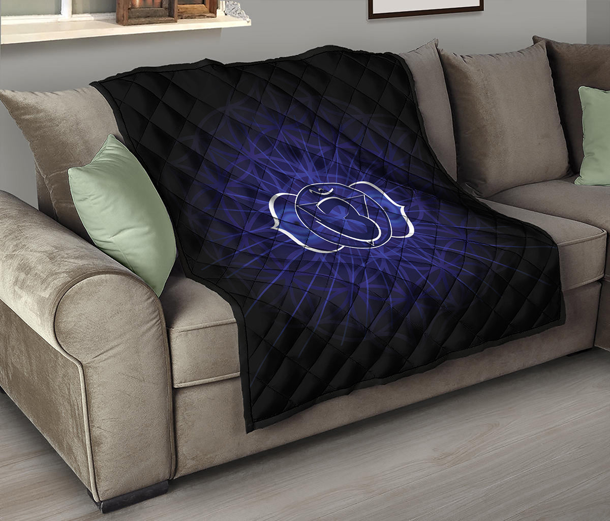 Ajna Chakra Spiritual Print Quilt