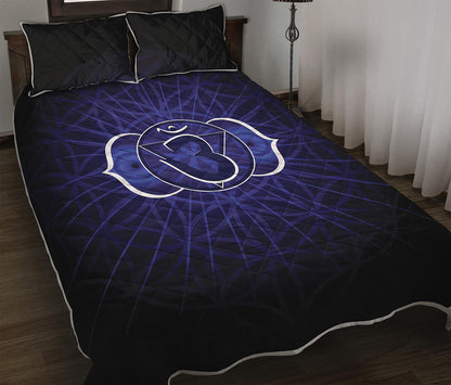 Ajna Chakra Spiritual Print Quilt Bed Set