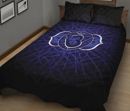 Ajna Chakra Spiritual Print Quilt Bed Set