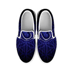 Ajna Chakra Spiritual Print White Slip On Shoes