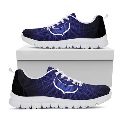 Ajna Chakra Spiritual Print White Sneakers