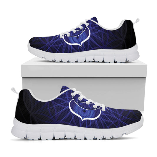 Ajna Chakra Spiritual Print White Sneakers