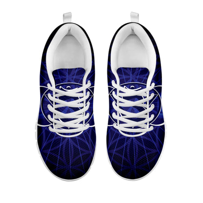 Ajna Chakra Spiritual Print White Sneakers
