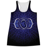Ajna Chakra Spiritual Print Women's Racerback Tank Top
