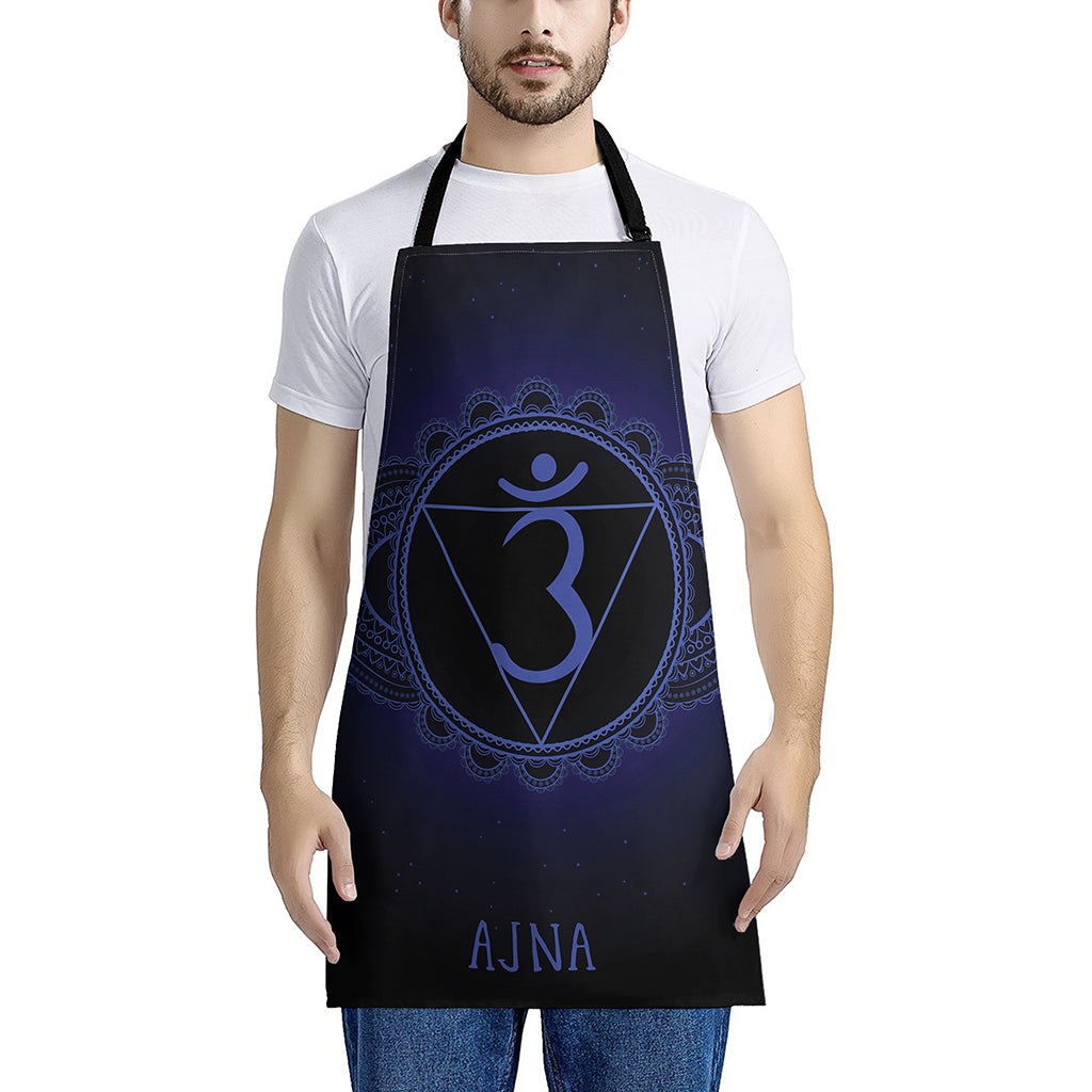 Ajna Chakra Symbol Print Apron