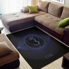 Ajna Chakra Symbol Print Area Rug