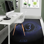 Ajna Chakra Symbol Print Area Rug