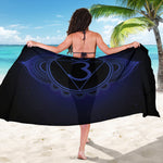 Ajna Chakra Symbol Print Beach Sarong Wrap